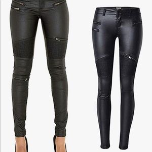 Pleather legging pants